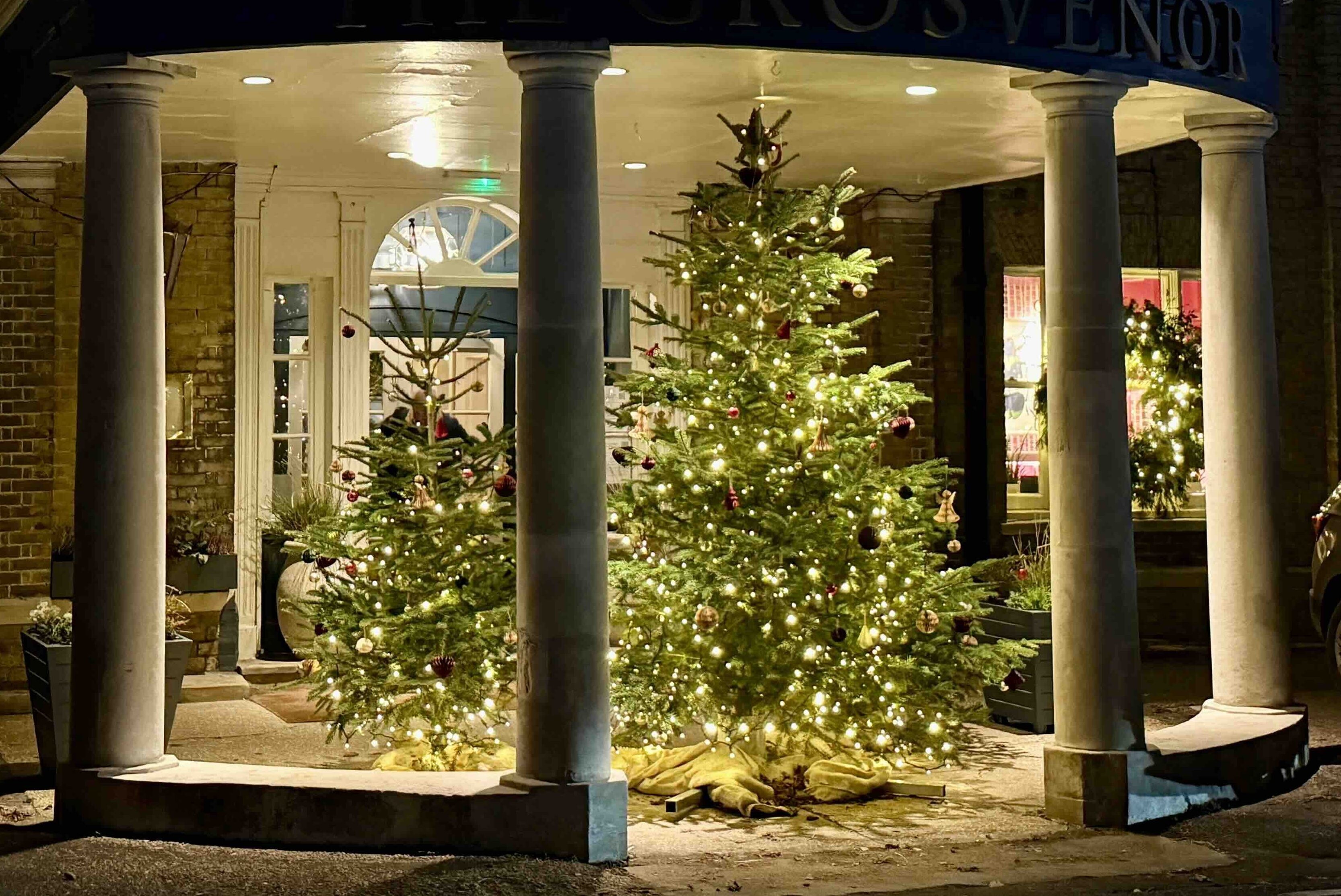 Christmas Grosvenor Trees Porte Cochere copy